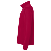 Harriton Youth Full-Zip Fleece, Red, Left Sleeve view
