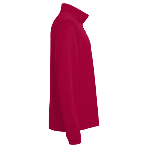 Harriton Youth Full-Zip Fleece, Red, Right Sleeve view