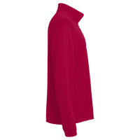 Harriton Youth Full-Zip Fleece, Red, Right Sleeve view