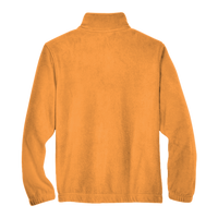 Harriton Youth Full-Zip Fleece, Safety Orange, Back view