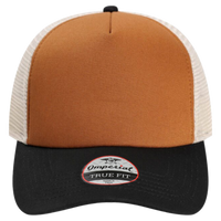 Imperial North Country Trucker Cap, Buckthorn Brown / Black / Stone, Front view