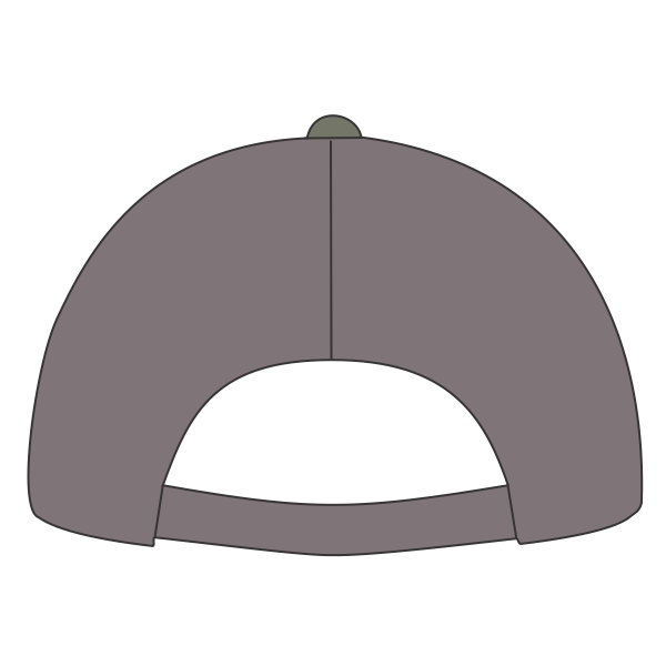 Imperial North Country Trucker Cap, Stone / Moss / Charcoal, Back view