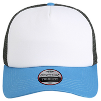 Imperial North Country Trucker Cap, White / Nassau / Charcoal, Front view