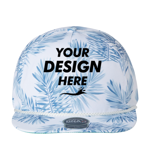 Imperial The Aloha Rope Cap, Floral Mist / Floral Mist, Front view, Mockup