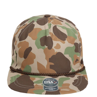Imperial The Aloha Rope Cap, Frog Skin Camo / Brown, Front view