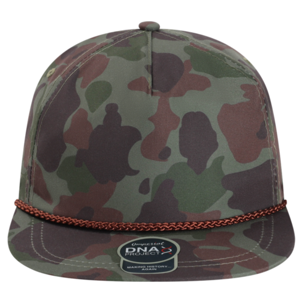 Imperial The Aloha Rope Cap, Frog Skin Camo / Green, Front view