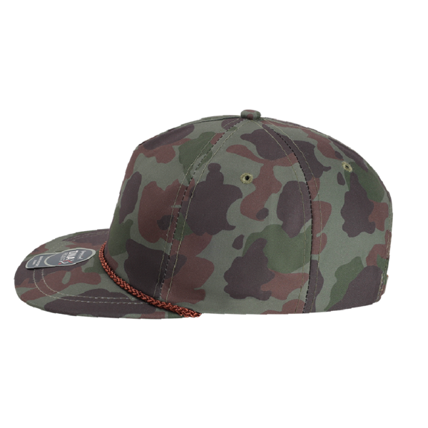 Imperial The Aloha Rope Cap, Frog Skin Camo / Green, Left Side view