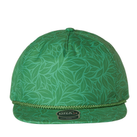Imperial The Aloha Rope Cap, Green Floral / Green Floral, Front view