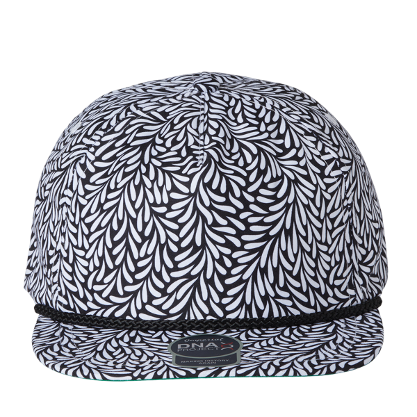 Imperial The Aloha Rope Cap, Throwback Black / Throwback Black, Front view
