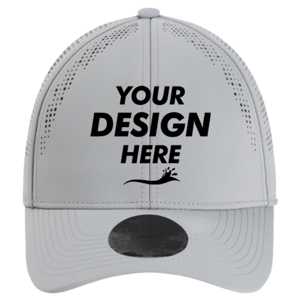 Imperial The Alpha Cap, Grey, Front view, Mockup
