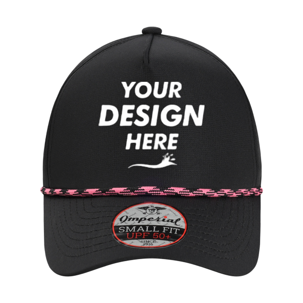 Imperial The Corral Cap, Black / Black, Front view, Mockup
