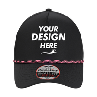 Imperial The Corral Cap, Black / Black, Front view, Mockup