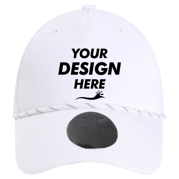 Imperial The Dyno Cap, White, Front view, Mockup