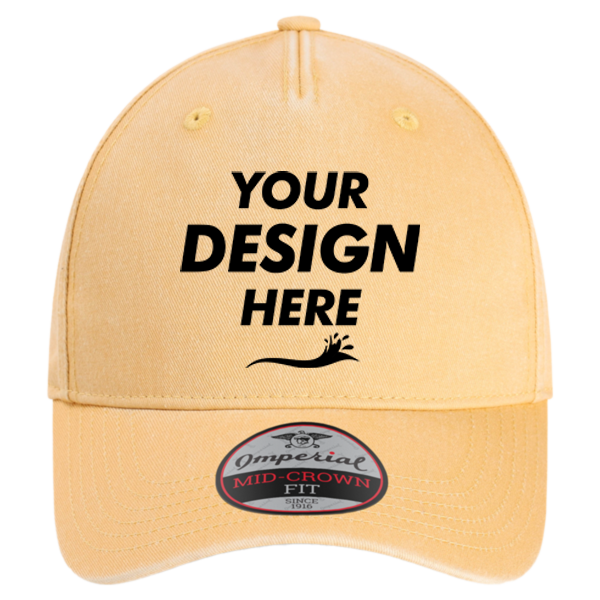 Imperial The Gambit Cap, Apricot, Front view, Mockup