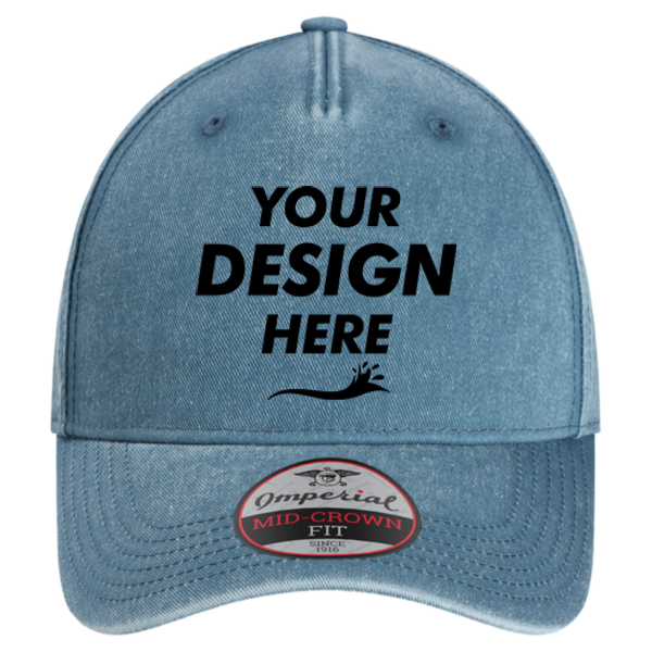 Imperial The Gambit Cap, Breaker Blue, Front view, Mockup
