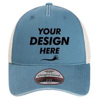 Imperial The Gambit Mesh Back Cap, Breaker Blue / Stone, Front view, Mockup