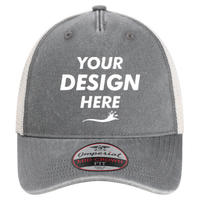 Imperial The Gambit Mesh Back Cap, Charcoal / Stone, Front view, Mockup