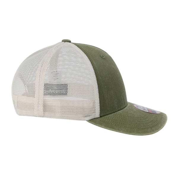 Imperial The Gambit Mesh Back Cap, Olive Green / Stone, Right Side view