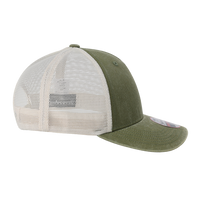 Imperial The Gambit Mesh Back Cap, Olive Green / Stone, Right Side view