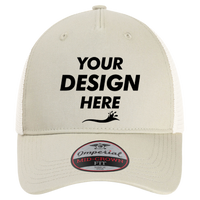 Imperial The Gambit Mesh Back Cap, Stone Khaki / Stone, Front view, Mockup