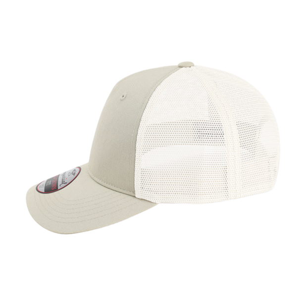 Imperial The Gambit Mesh Back Cap, Stone Khaki / Stone, Left Side view