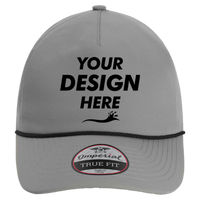 Imperial The Harrison Cap, Grey / Black, Front view, Mockup