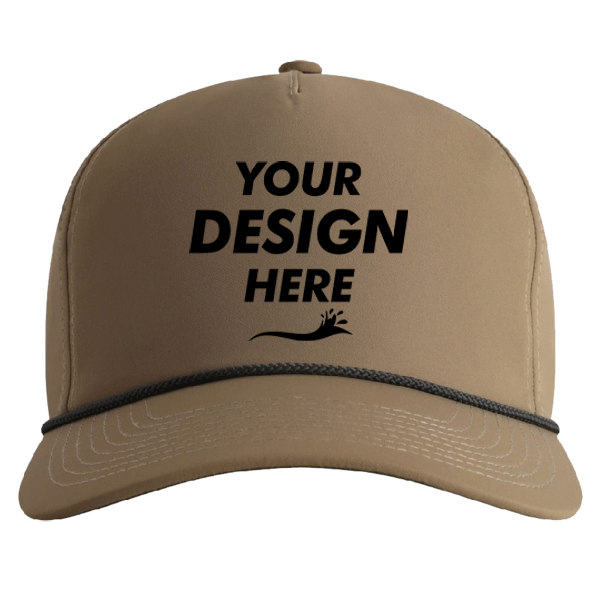 Imperial The Harrison Cap, Khaki / Charcoal, Front view, Mockup