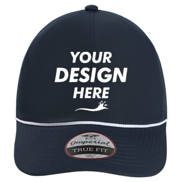 Imperial The Harrison Cap, Navy / White, Front view, Mockup