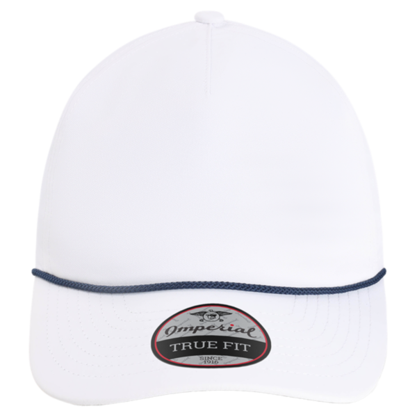 Imperial The Harrison Cap, White / Navy, Front view