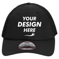 Imperial The Hinsen Mesh Back Cap, Black, Front view, Mockup