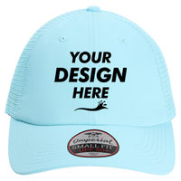 Imperial The Hinsen Mesh Back Cap, Light Blue, Front view, Mockup