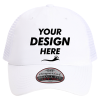 Imperial The Hinsen Mesh Back Cap, White, Front view, Mockup