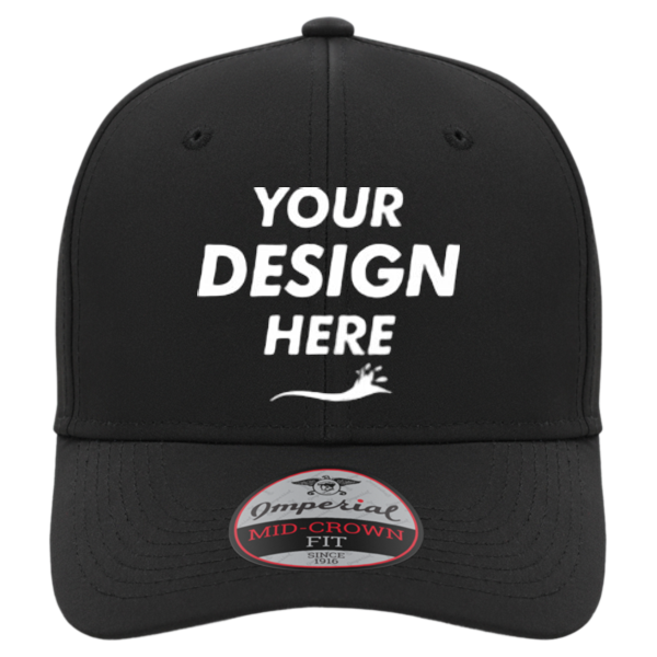 Imperial The Independent Cap, Black, Front view, Mockup