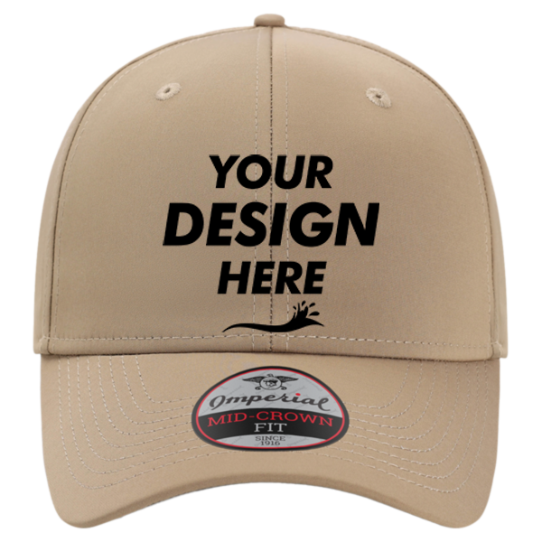 Imperial The Independent Cap, Khaki, Front view, Mockup