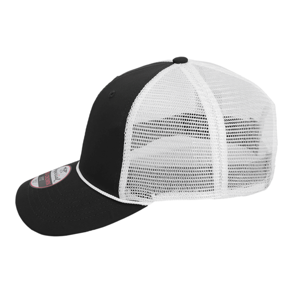 Imperial The Night Owl Performance Rope Cap, Black / White, Left Side view