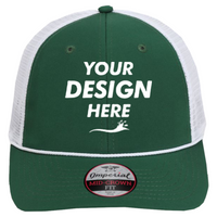 Imperial The Night Owl Performance Rope Cap, Forest / White, Front view, Mockup