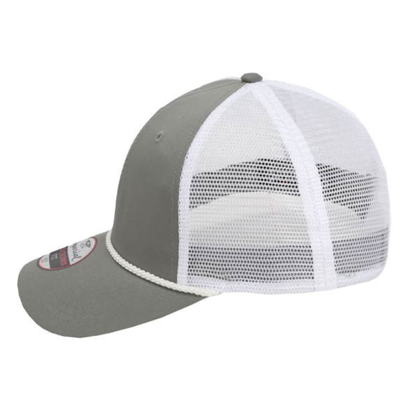 Imperial The Night Owl Performance Rope Cap, Grey / White, Left Side view