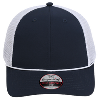 Imperial The Night Owl Performance Rope Cap, Navy / White, Front view