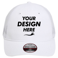 Imperial The Night Owl Performance Rope Cap, White / White, Front view, Mockup