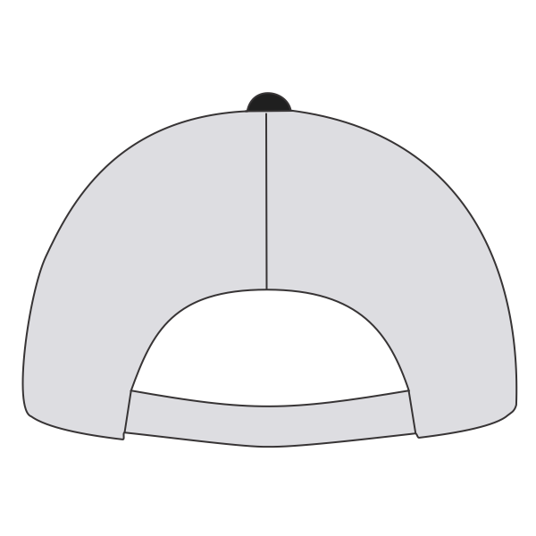 Imperial The Original Sport Mesh Cap, Black / White, Back view