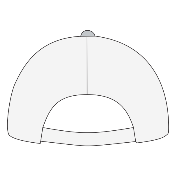 Imperial The Original Sport Mesh Cap, Fog / White, Back view