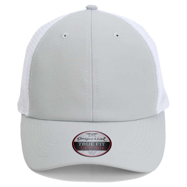 Imperial The Original Sport Mesh Cap, Fog / White, Front view