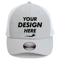 Imperial The Original Sport Mesh Cap, Fog / White, Front view, Mockup
