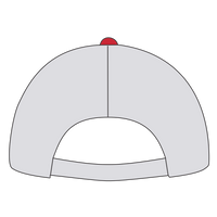 Imperial The Original Sport Mesh Cap, Red / White, Back view