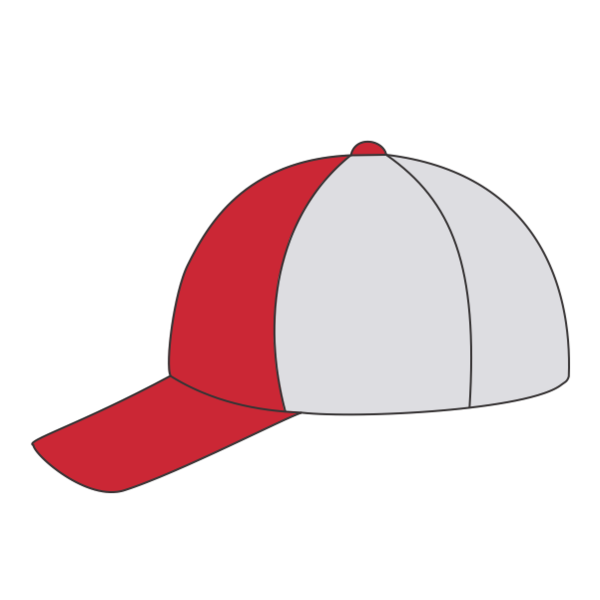 Imperial The Original Sport Mesh Cap, Red / White, Left Side view