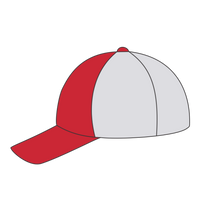 Imperial The Original Sport Mesh Cap, Red / White, Left Side view