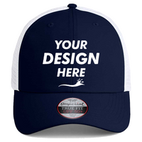 Imperial The Original Sport Mesh Cap, True Navy / White, Front view, Mockup