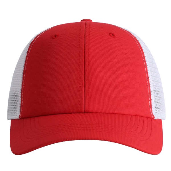 Imperial The Original Sport Mesh Cap, True Red / White, Front view