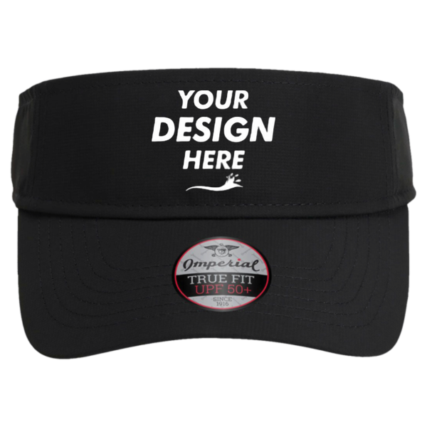 Imperial The Performance Phoenix Visor, Black, Front view, Mockup