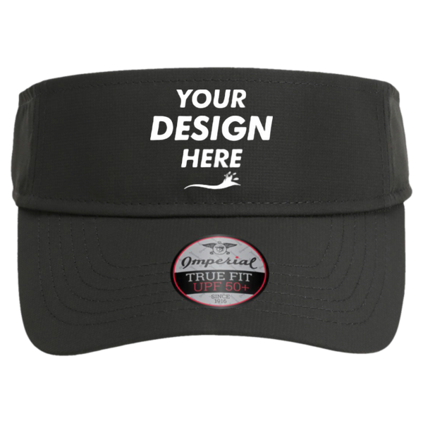 Imperial The Performance Phoenix Visor, Dark Grey, Front view, Mockup